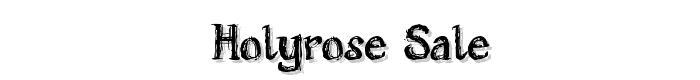Holyrose Sale font